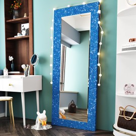 WESTICK Blue Glitter Bulletin Board Borders Self Adhesive Blue Glitter Wallpaper Border Shiny Decorative Glittery Contact Paper for School Office Chalkboard Home Wall Decor Crafts Gifts DIY 4" x 394"