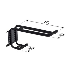 Velano - Tool holder for Goliat set, tool holder, garage hooks with frame protection, rubberised - for garden tools, sports equipment and power tools - workshop, garage - SGH13-270x76