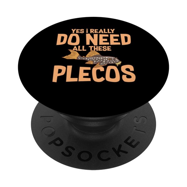 Plecostomus Pleco Fish Aquarium Food Tank Zebra Cave PopSockets with