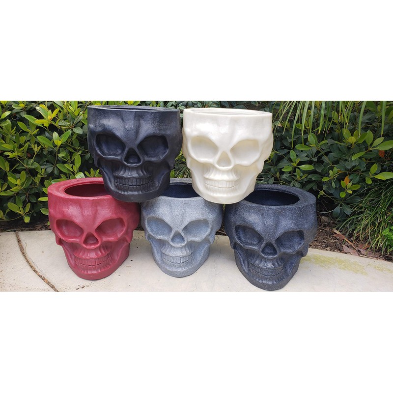 Skull Tiki Planter (Black)