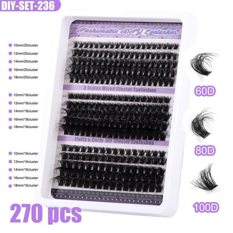 Epzia Lash Clusters Lash Extension Kit - DIY Cluster Lashes