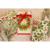 Caspari Songbirds and Holly Paper Guest Towel Napkins in White