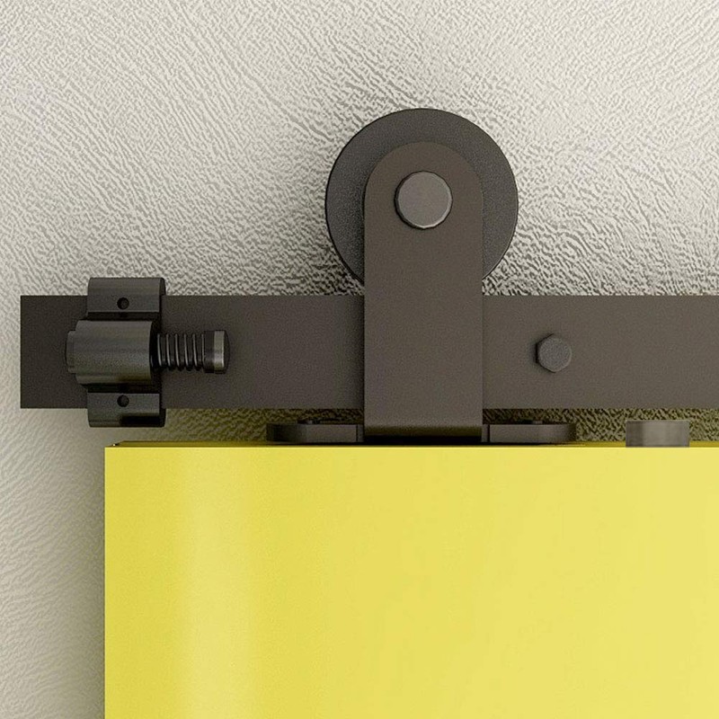 1 Pair Sliding Barn Door Hardware Roller Black Rustic Rollers