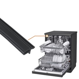 Door Seal Lower Black For Lamona Dishwasher Genuine Part 1882470200