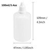 Wowlife 100ml Plastic Small Mouth Drop Bottles 10pcs Empty Squeezable