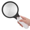 Reading Handheld Magnifying Glass Battery Powered 4LED 4X 30X Lens