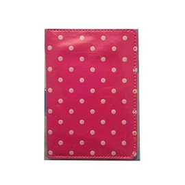 Polka Dot Passport Holder Travel Case/Cover (Pink)