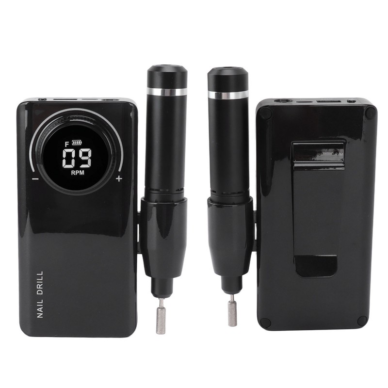 Electric Nail Drill Machine 35000RPM LED Display Rechargeable Nail Polishing