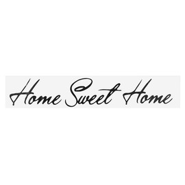 Taidda Home Sweet Home Wall Sticker, Inspirational Quotes Sticker Black PVC Motivational Wall Decal Sticker Sweet Home Vinyl Art Decal Home Room Decoration Removable