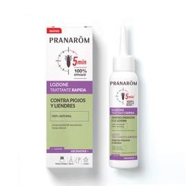 PRANAROM, Aromapar Lotion for Lice and Nits Works in 5 Minutes 100% Effective Lavender and Coconut Essential Oil 100ml with Comb
