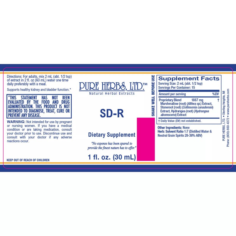 Pure Herbs: S.D.-R - 1 oz.
