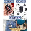 NGELOM Portable Ashtray, Stylish, Odorless, One-Touch, Airtight, Carabiner, Aluminum, Rustproof,