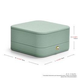 Papten Bracelet Holder Box, Bracelet Storage Holder, Jewellery Storage, Jewellery Stand, Bracelets, Jewellery Gift Box for Valentine's Day, Birthday (Green)