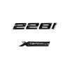 for 2 Series Gloss Black Emblem 228i+XDrive Number Letters Rear