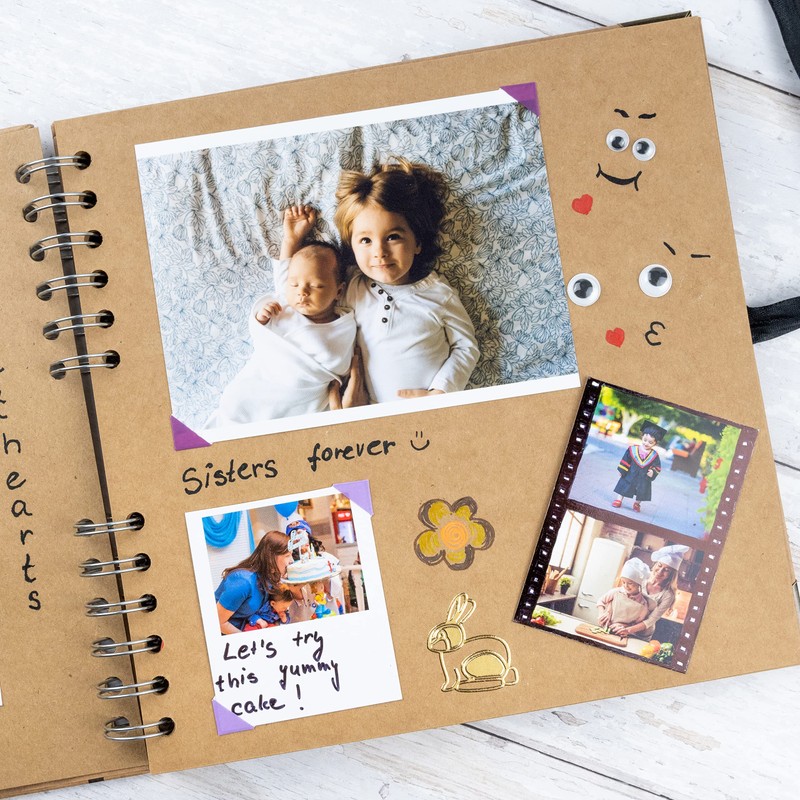 Bstorify Scrapbook Photo Albums 60 Pages (21 x 21 cm)