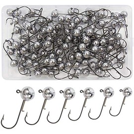 Croch Jig Heads for Rubber Fish Fishing Jig Hook with Round Head