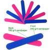 Roellgs Pack of 100 Professional Nail Files, Double Sided Disposable