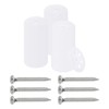 PATIKIL 46mm Plastic Washers, 200 Sets Plastic Insulation Washers Foam