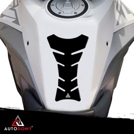Autodomy Tank Pad Tank Protector Tank Sticker for Motorcycle Colour Black Tank Pad Motorcycle 20 x 12.5 cm Suitable for All Motorcycle Brands