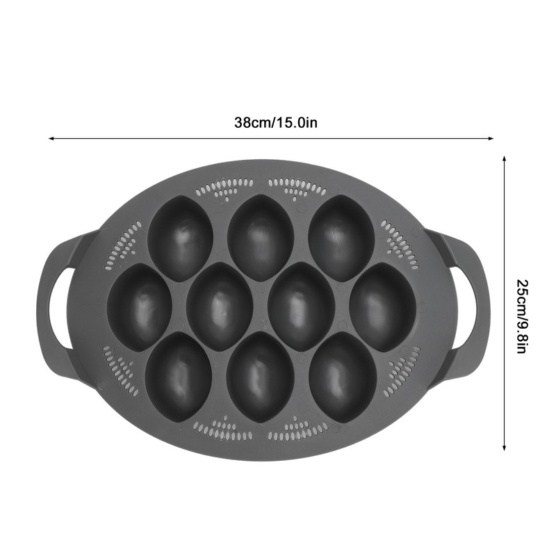10 Holes Egg Poacher Insert Easy Release Portable Multifunctional Egg