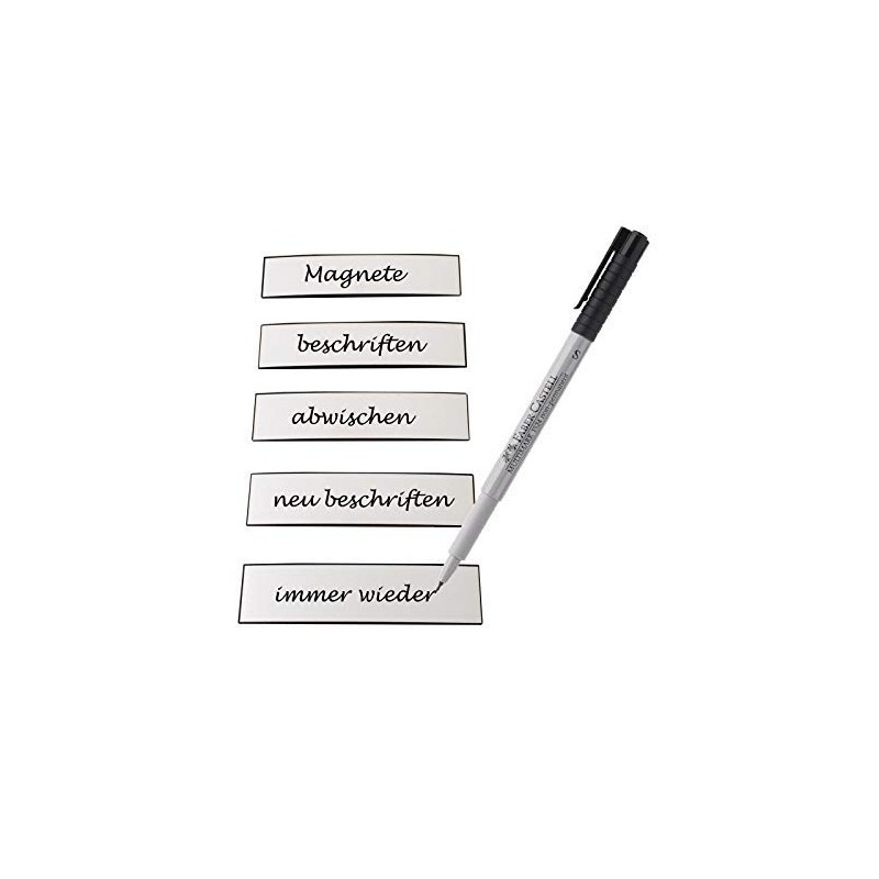 50 Magnetic Stripes with Pin Writeable Refrigerator Racks Magnets Signs