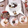 Whaline 100Pcs Dark Brown Highland Cow Silicone Bead Fall Animal