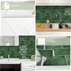 MOONFUN 10 Sheet Thicker Subway Tiles Light Green Peel and