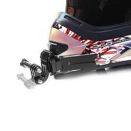 Lupholue Universal Updated Motorcycle Helmet Chin Mount Kits with Adhesive Pads for GoPro Hero 12, 11, 10, 9, 8, 7, (2018), 6 5, Hero Black, Session, Xiaomi Yi, SJCAM, Campark & Other Action Camera