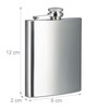2 x Hip Flasks Stainless Steel Giant Hip Flask with