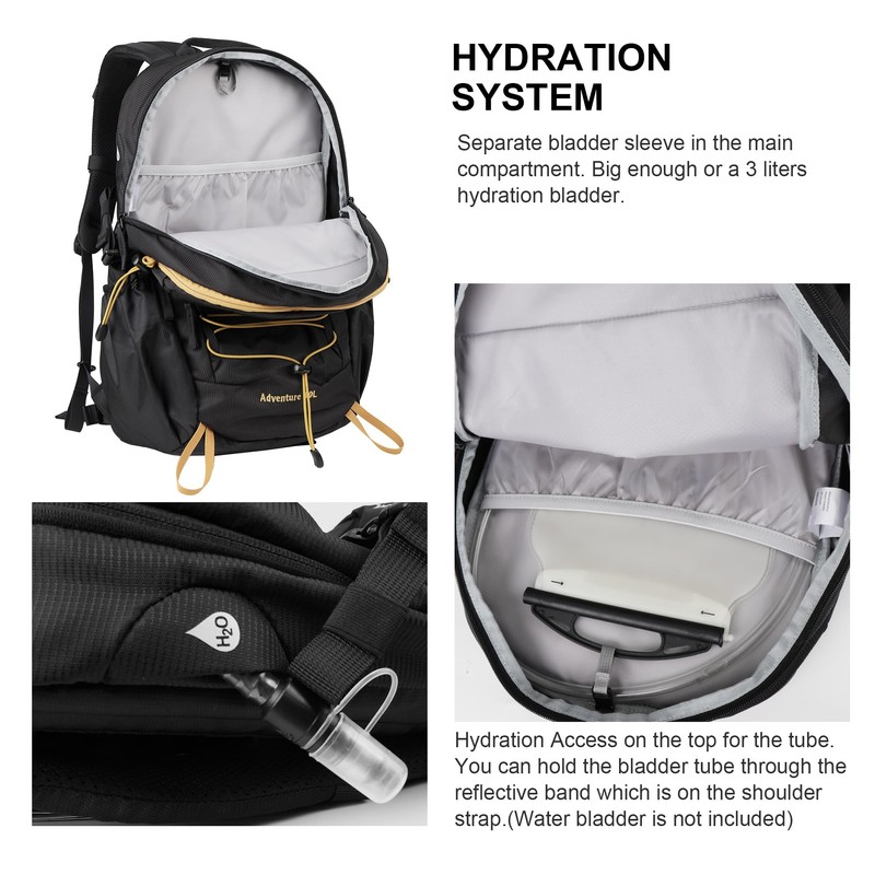 MOUNTAINTOP Hiking Backpack,30L Camping Backpack, Men Women Hiking Daypack Lightweight