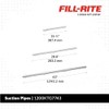 Fill-Rite 1200KTG7743 3-Pc. Suction Pipe - 1" x 44"