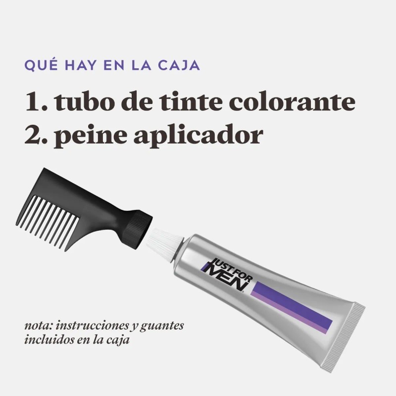 Tinte de Cabello Just for Men Control Gradual Castaño Oscuro