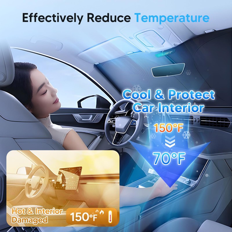 KUST Windshield Sun Shade for 2022-2023 2024 2025 2026 Lexus