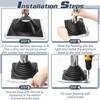Yaocom #3 Metal Roof Vent Boot Chimney Flashing Roof Jack