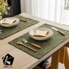 Kevin Textile Placemats, Set of 4 Heat-Resistant Placemats for Kitchen