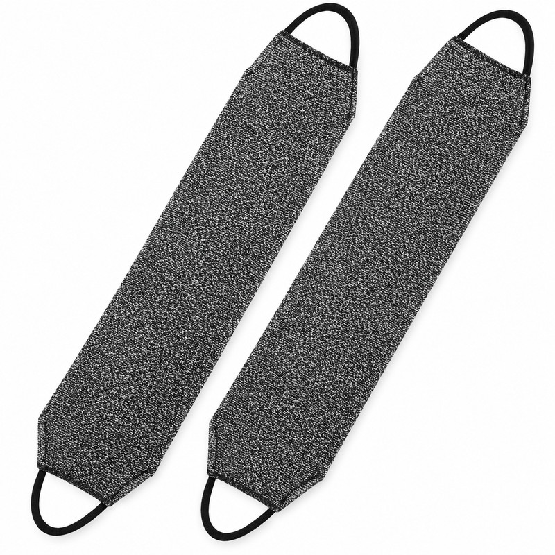 Nylon Back Scrubber for Shower – 2-Piece Long Exfoliating Bath