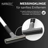 AUPROTEC Ice Scraper, Telescopic, Ultra-Light, with Brass Blade, Pink Blue,
