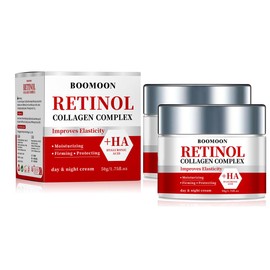 Retinol Cream for Face with Hyaluronic Acid, Wrinkle Cream for Face, Neck with Collagen Hyaluronic Acid, Day & Night Moisturizer Face Cream for Men Women, 1.75 oz (2)