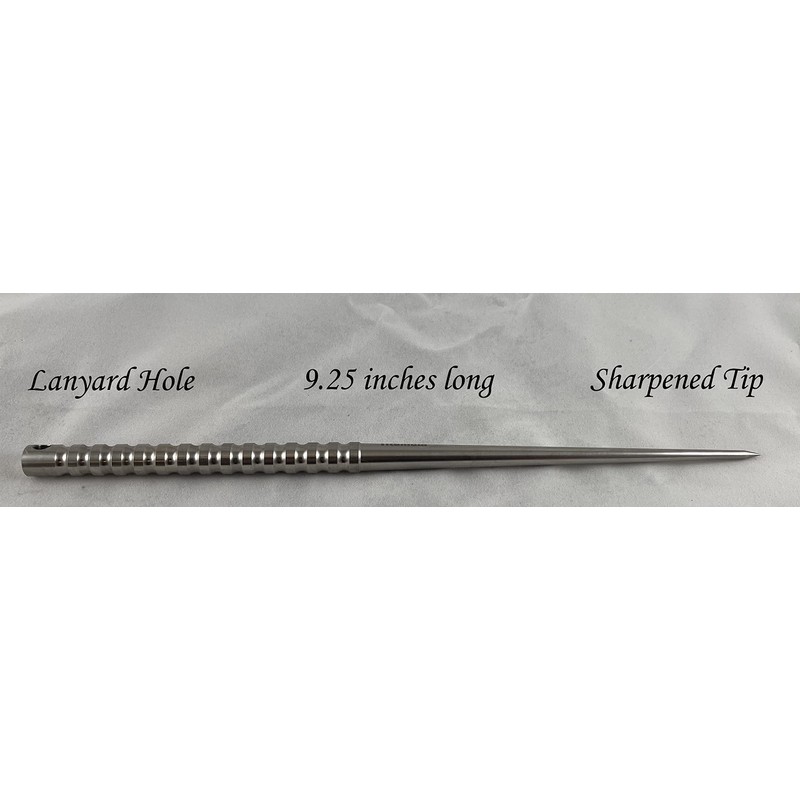 Janders Inc Solid Titanium Ice Pick 9.25" (Single Ice Pick)