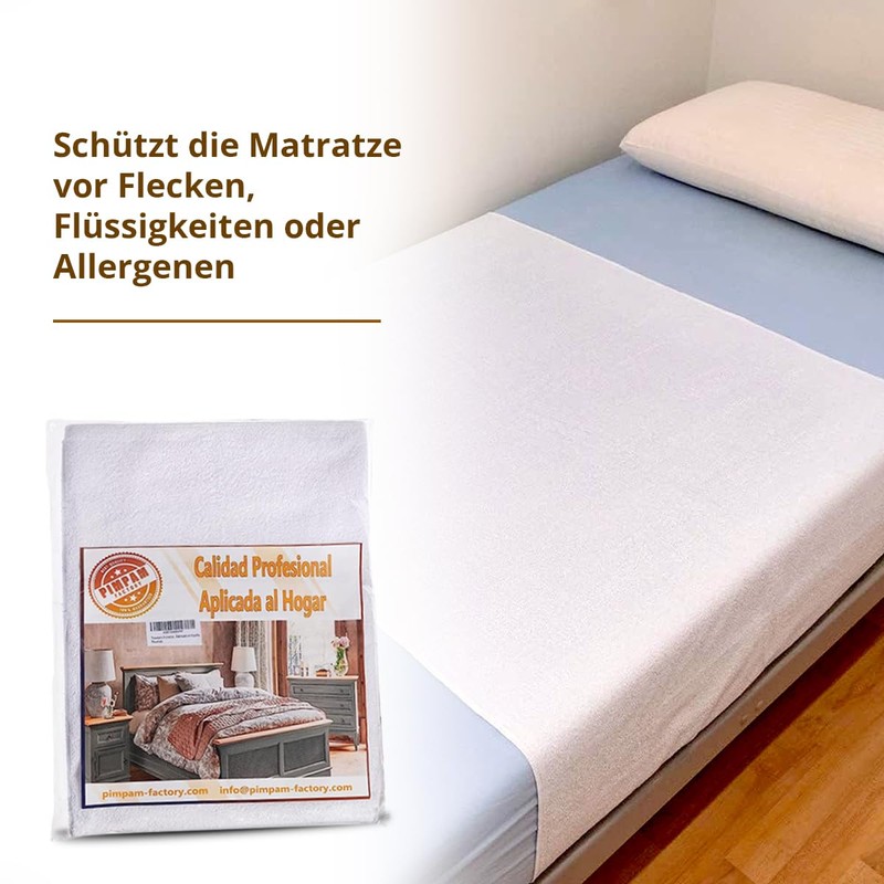 PimPam Factory Washable Cotton Mattress Topper 80 x 190 cm