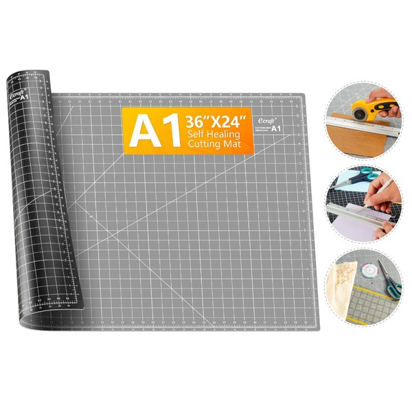 Ecraft Large Self Healing Cutting Mat: 24" x 36" Double