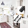 LONTAN 4 Pack Black Cupboard Handles - 128mm Stainless Steel