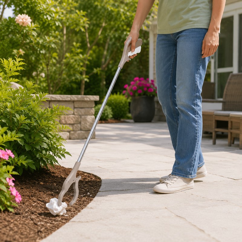 15.8-Inch Reacher Grabber for Home & Outdoor Use – Rotating