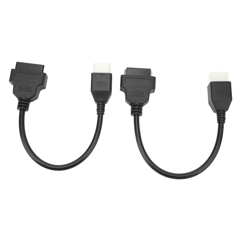 2PCS 6 Pin OBD‑OBD2 Motorcycle Diagnostic Scanner Cable Replacement for