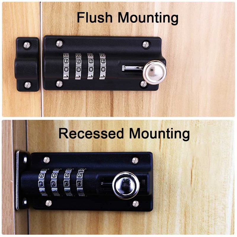 Sliding Combination Bolt Combi Bolt Latch Keyless Combination Bolt 4