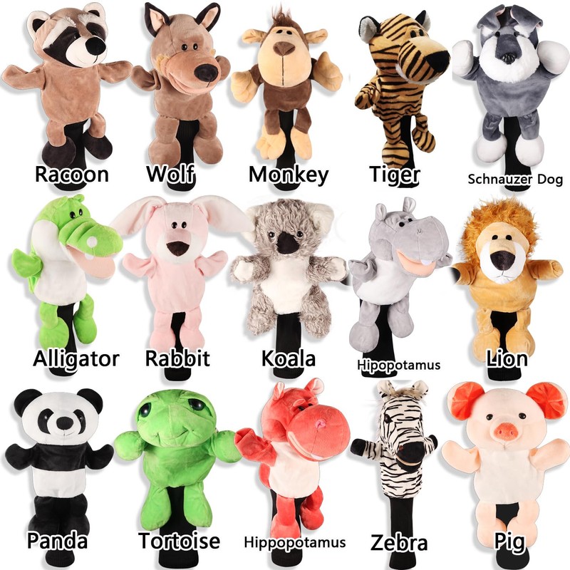SHABIER Plush Novelty Animal Golf Driver Head Cover for 460cc