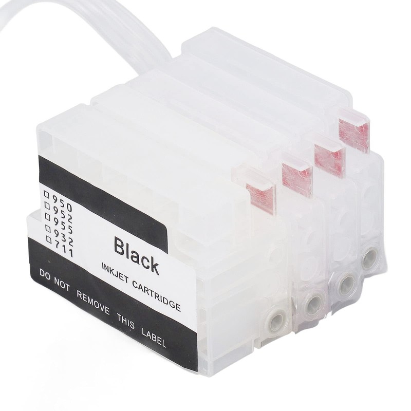 FTVOGUE Continuous Ink Supply Cartridge, Color Refill Printer with Permanent