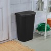 Sterilite 11.3 Gallon Lift Top Wastebasket with Lid, Large Trash
