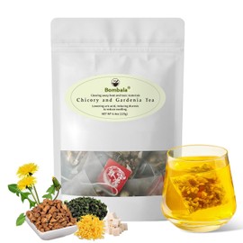 1Bags Chicory And Gardenia Tea Bags Kidney and Liver Tea chicory root Chinese tea With Tuckaho Gardenia Chicory Cassia Seed Mulberry Leaf Dandelion Burdock root Barley (1 Pack/25 Bags)