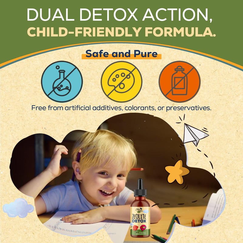 Atherionyxora Zeolite Detox for Kids - Detox Supplement, Gentle &